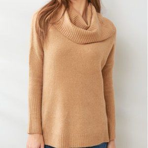 French Connection Camel Cowl Neck Sweater - M